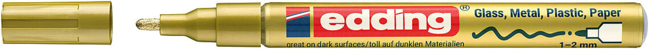 edding e-751 Gloss Paint Marker Gold (4-751-9-053) edding e-751 Gloss Paint Marker Gold (4-751-9-053)
