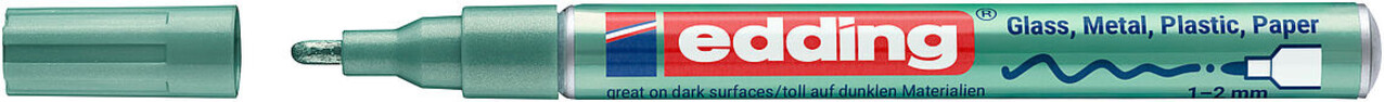 edding e-751 Gloss Paint Marker Metallic Green (4-751-9-074) edding e-751 Gloss Paint Marker Metallic Green (4-751-9-074)