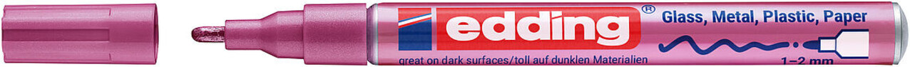 edding e-751 Gloss Paint Marker Metallic Pink (4-751-9-079) edding e-751 Gloss Paint Marker Metallic Pink (4-751-9-079)