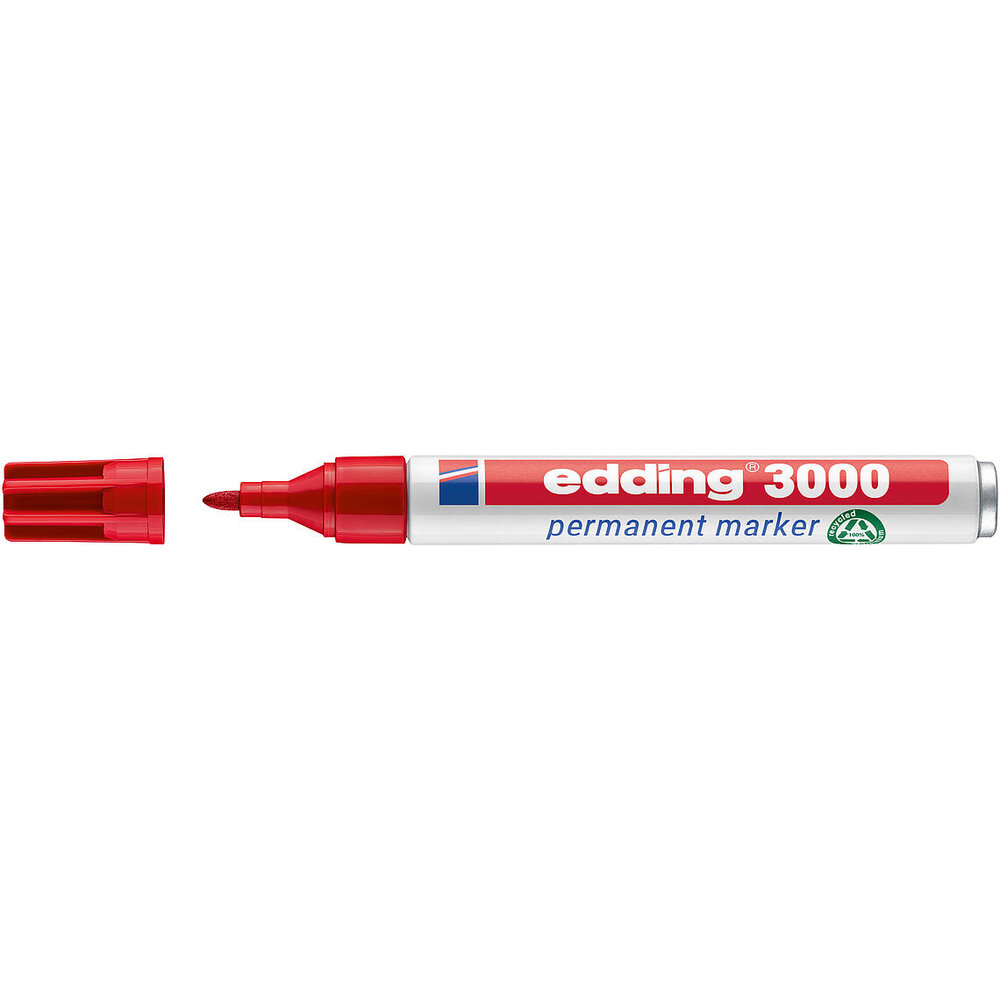 e-3000 Permanent Marker Red (4-3000002) - Craftlines B.V.