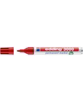 edding e-3000 Permanent Marker Red (4-3000002)