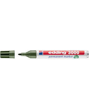 edding e-3000 Permanent Marker Olive Green (4-3000015)