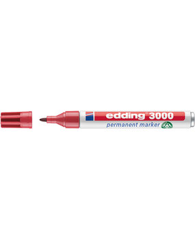 edding e-3000 Permanent Marker Carmine Red (4-3000019)