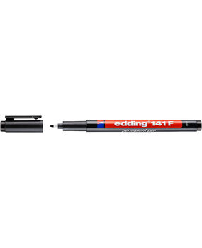 edding e-141 F Permanent Pen 1mm Black (4-141001)