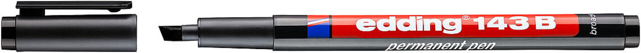 edding e-143 B Permanent Pen 1-3mm Black (4-143001)
