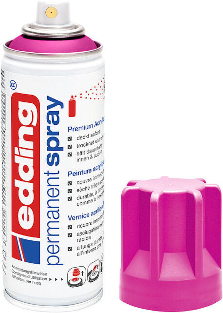 edding e-5200 Permanent Spray Telemagenta Matt RAL4010 (4-NL5200909)