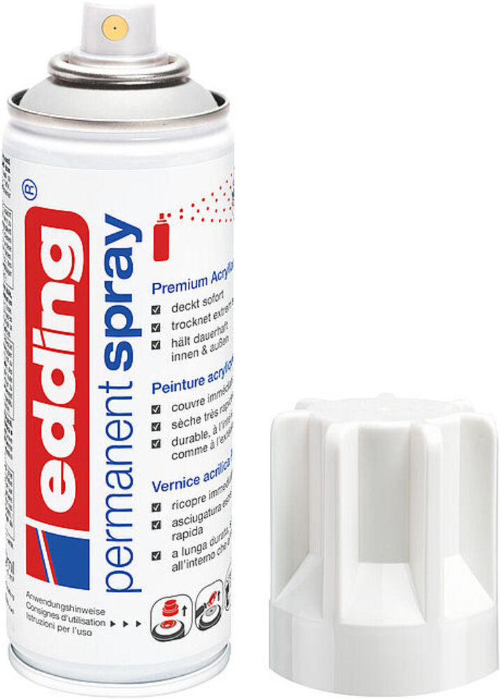 edding e-5200 Permanent Spray Traffic White Glossy RAL9016 (4-NL5200953) edding e-5200 Permanent Spray Traffic White Glossy RAL9016 (4-NL5200953)
