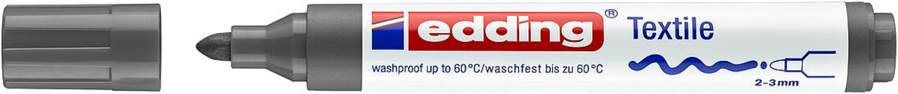 edding e-4500 Textile Marker Grey (4-4500012) edding e-4500 Textile Marker Grey (4-4500012)