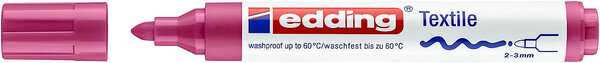 edding e-4500 Textile Marker Carmine Red (4-4500019) edding e-4500 Textile Marker Carmine Red (4-4500019)