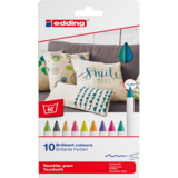 edding e-4600 Textile Pen Set Fun Colours (10pcs) (4-4600-10099)