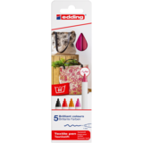 edding e-4600 Textile Pen Set Warm Colours (5pcs) (4-4600-5999)