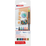 edding e-4200 Porcelain Brush Pen Set Lively (6pcs) (4-4200-6000)