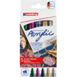 edding e-5100 Acrylic Marker Medium Set Metallic (5pcs) (4-5100-5-999)
