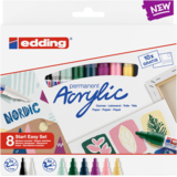 edding e-5100-5300 Acrylic Starter Easy Set Nordic (8pcs) (4-SES8N)