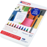 edding e-1200 Colour Pen Fine Set in Metal Box (10pcs) (4-1200-10)