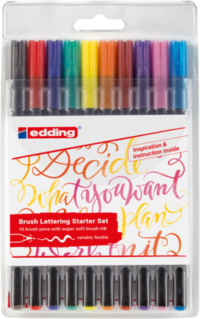 edding e-1340 Brush Pen Set Lettering Starter (10pcs) (4-1340-10-2) edding e-1340 Brush Pen Set Lettering Starter (10pcs) (4-1340-10-2)