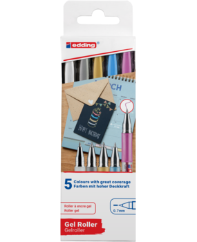 edding e-2185 Gel Roller Set (5pcs) (4-2185-5)