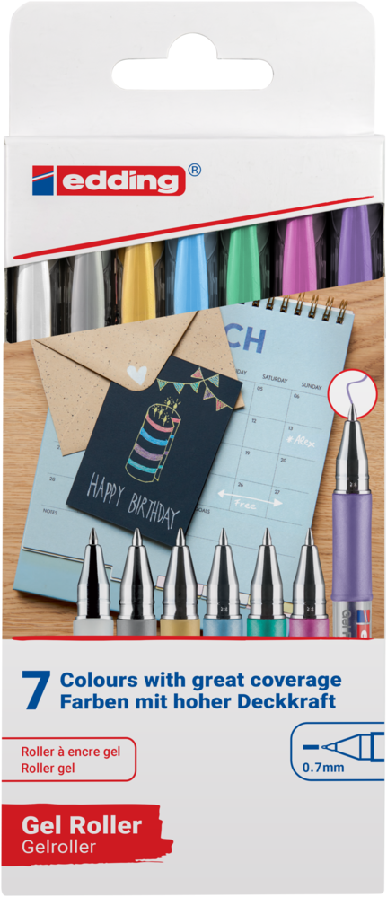 edding e-2185 Gel Roller Set (7pcs) (4-2185-7) edding e-2185 Gel Roller Set (7pcs) (4-2185-7)