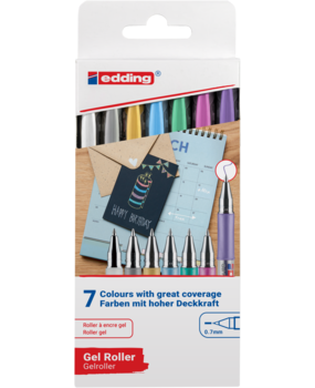 edding e-2185 Gel Roller Set (7pcs) (4-2185-7)