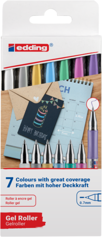 edding e-2185 Gel Roller Set (7pcs) (4-2185-7) edding e-2185 Gel Roller Set (7pcs) (4-2185-7)