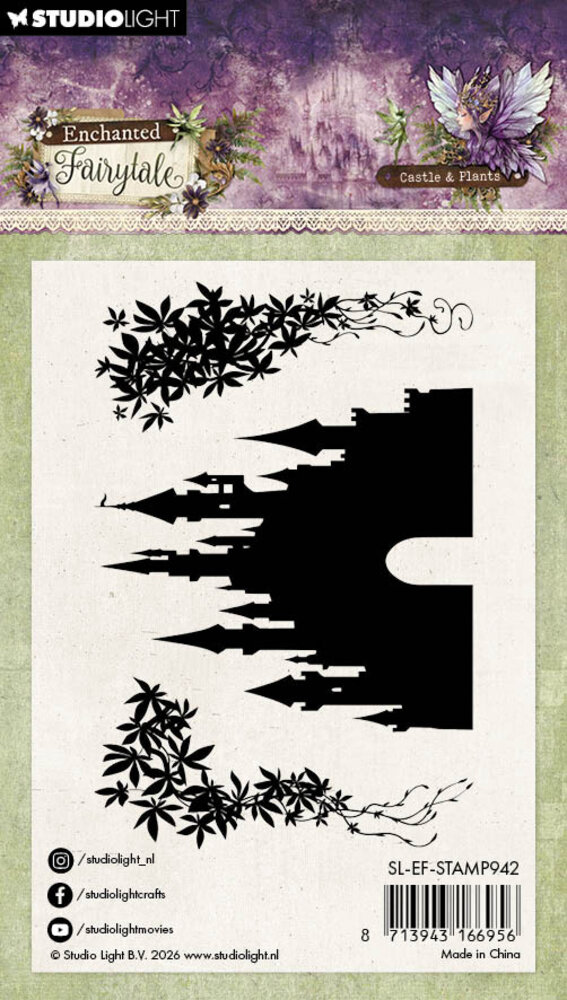 Studio Light Enchanted Fairytale Clear Stamps Castle & Plants (SL-EF-STAMP942)