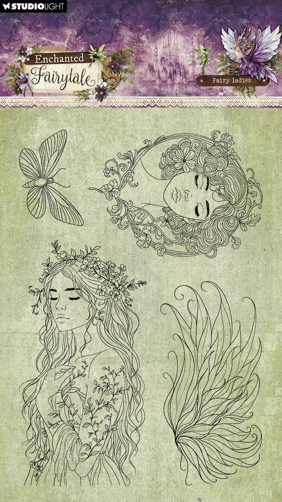 Studio Light Enchanted Fairytale Clear Stamps Fairy Ladies (SL-EF-STAMP941)
