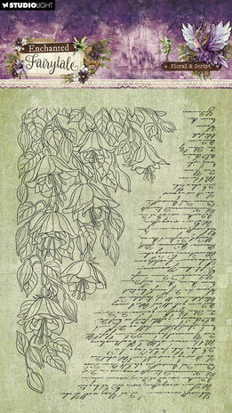 Studio Light Enchanted Fairytale Clear Stamps Floral & Script (SL-EF-STAMP940)