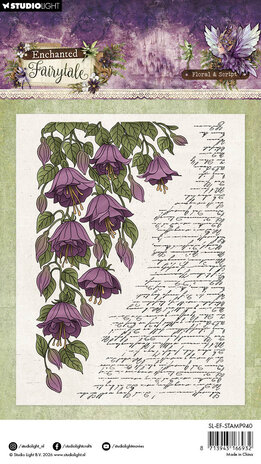 Studio Light Enchanted Fairytale Clear Stamps Floral & Script (SL-EF-STAMP940)