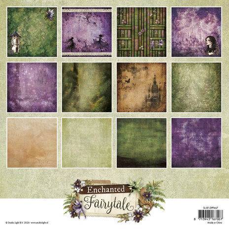 Studio Light Enchanted Fairytale 8x8 Inch Background Papers (SL-EF-DPP467)