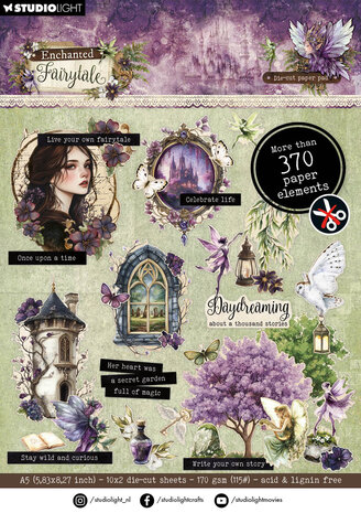 Studio Light Enchanted Fairytale A5 Die-Cut Paper Pad Elements (SL-EF-DCPP466)
