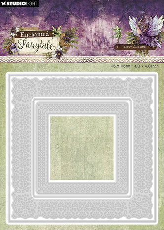 Studio Light Enchanted Fairytale Cutting Dies Lace Frames Square (SL-EF-CD1102)