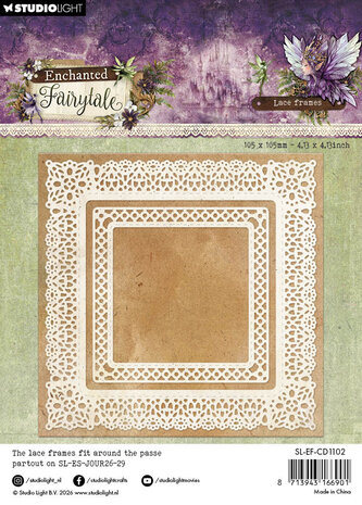 Studio Light Enchanted Fairytale Cutting Dies Lace Frames Square (SL-EF-CD1102)