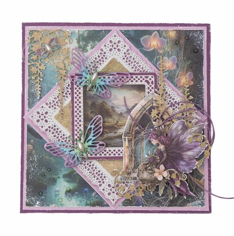Studio Light Enchanted Fairytale Cutting Dies Lace Frames Square (SL-EF-CD1102)
