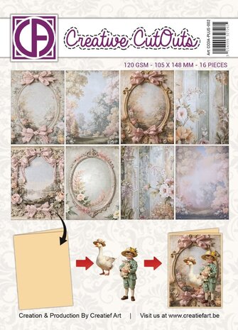 Creatief Art Victorian Dreams A6 Collage Paper (CCOA-PLUS-002)