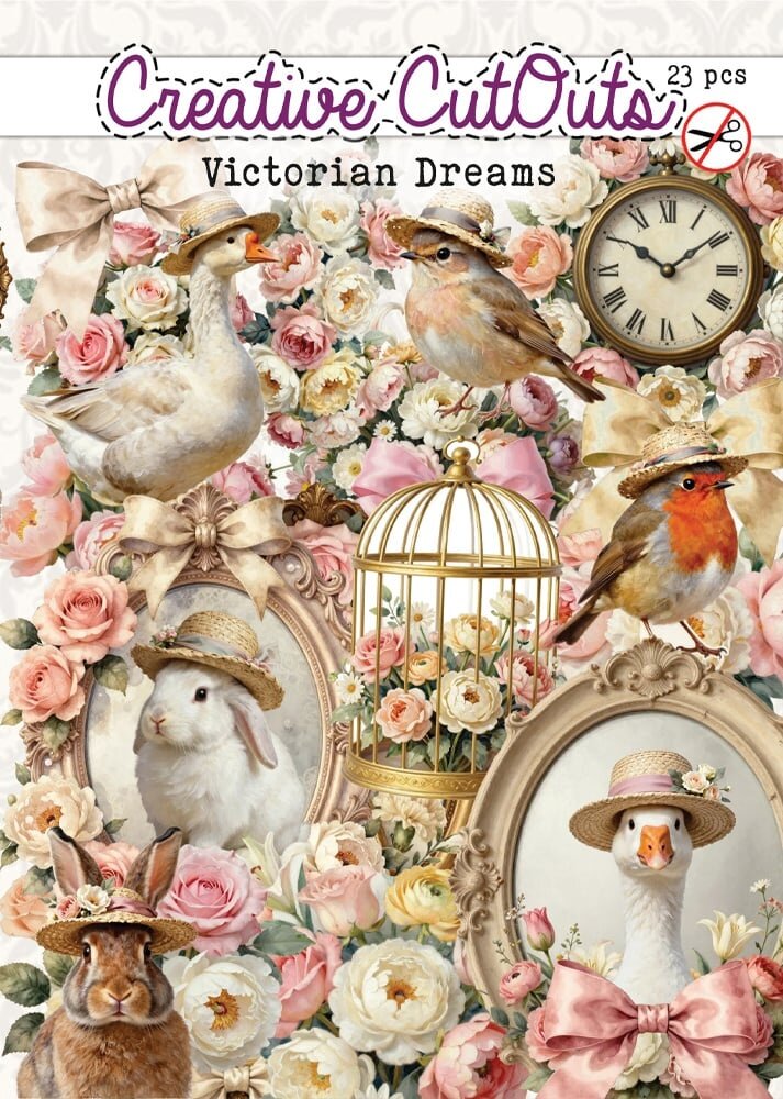 Creatief Art Victorian Dreams Die-Cuts Creative CutOuts (23pcs) (CCODC-PLUS-002)