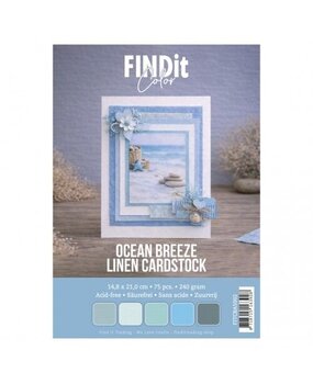 Find It Linen Cardstock A5 Ocean Breeze (75pcs) (FITCBA5002)