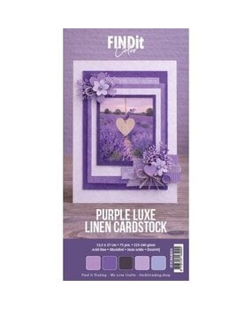 Card Deco Linen Cardstock 4K Purple Luxe (75pcs) (FITCB4k003)