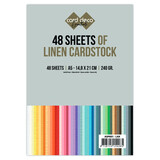 Card Deco Linen Cardstock A5 Jumbo Pack (48pcs) (A5P001-LKK)