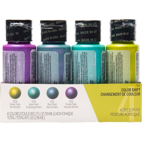 Folkart Color Shift Paint Set Chameleon 4x2 fl oz (7501) (DISCONTINUED) Folkart Color Shift Paint Set Chameleon 4x2 fl oz (7501) (DISCONTINUED)