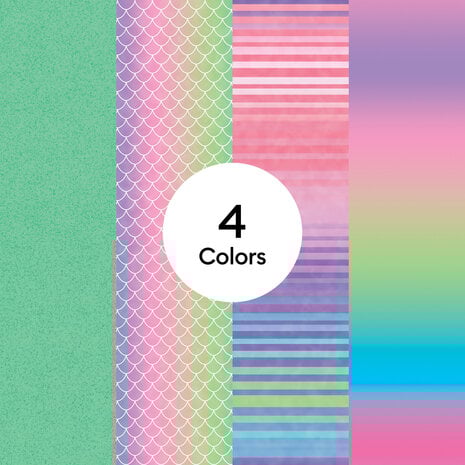 Cricut Infusible Ink Transfer Sheets 12x12 Inch Mermaid Rainbow (4pcs) (2011423)