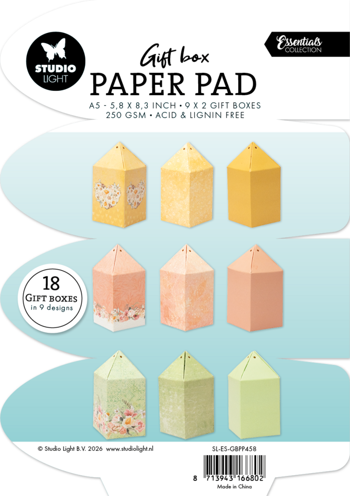 Studio Light Candybox A5 Gift Box Paper Pad (SL-ES-GBPP458)