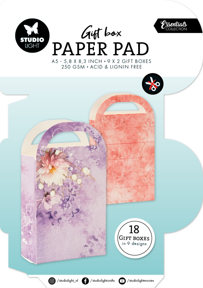 Studio Light Giftbag A5 Gift Box Paper Pad (SL-ES-GBPP457)