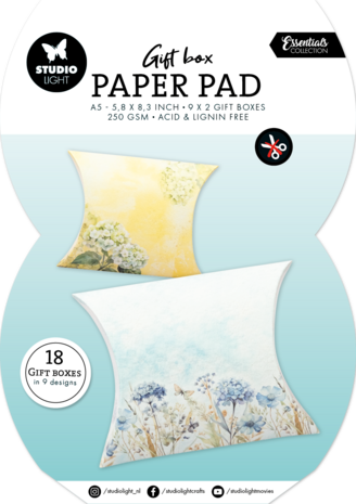Studio Light Pillowbox A5 Gift Box Paper Pad (SL-ES-GBPP456)