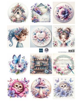 Marianne Design Decoupage Sheet A4 Magical Mini's by Fairybells (FB2510)