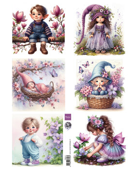 Marianne Design Decoupage Sheet A4 Magical Garden by Fairybells (FB2511)