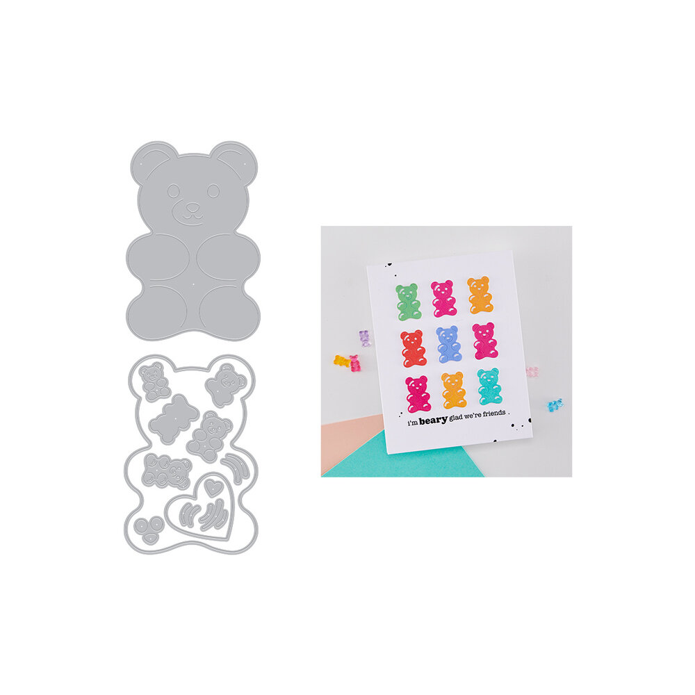 Hero Arts Beary Sweet Die Set Bear Hugs (DF290) Hero Arts Beary Sweet Die Set Bear Hugs (DF290)