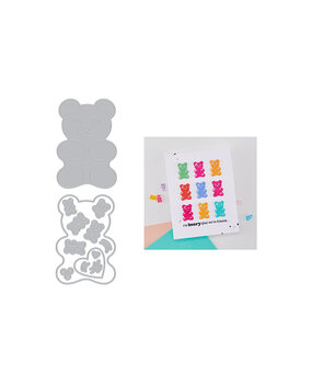 Hero Arts Beary Sweet Die Set Bear Hugs (DF290)