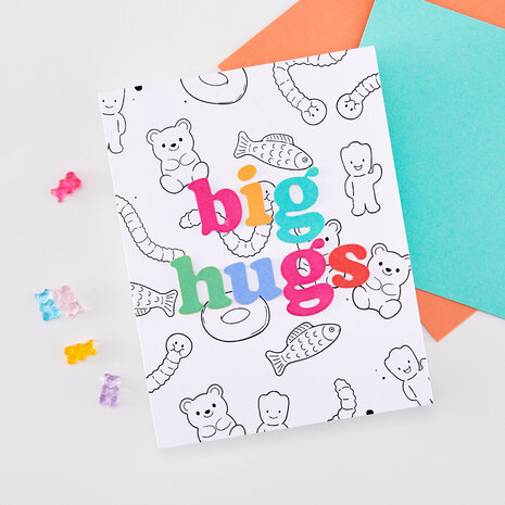 Hero Arts Beary Sweet Die Set Big Hugs (DF288) Hero Arts Beary Sweet Die Set Big Hugs (DF288)