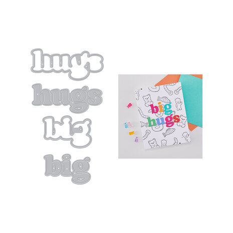 Hero Arts Beary Sweet Die Set Big Hugs (DF288) Hero Arts Beary Sweet Die Set Big Hugs (DF288)