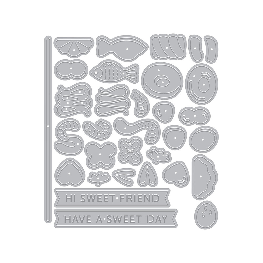 Hero Arts Beary Sweet Die Set Candy Kebob (DF287)